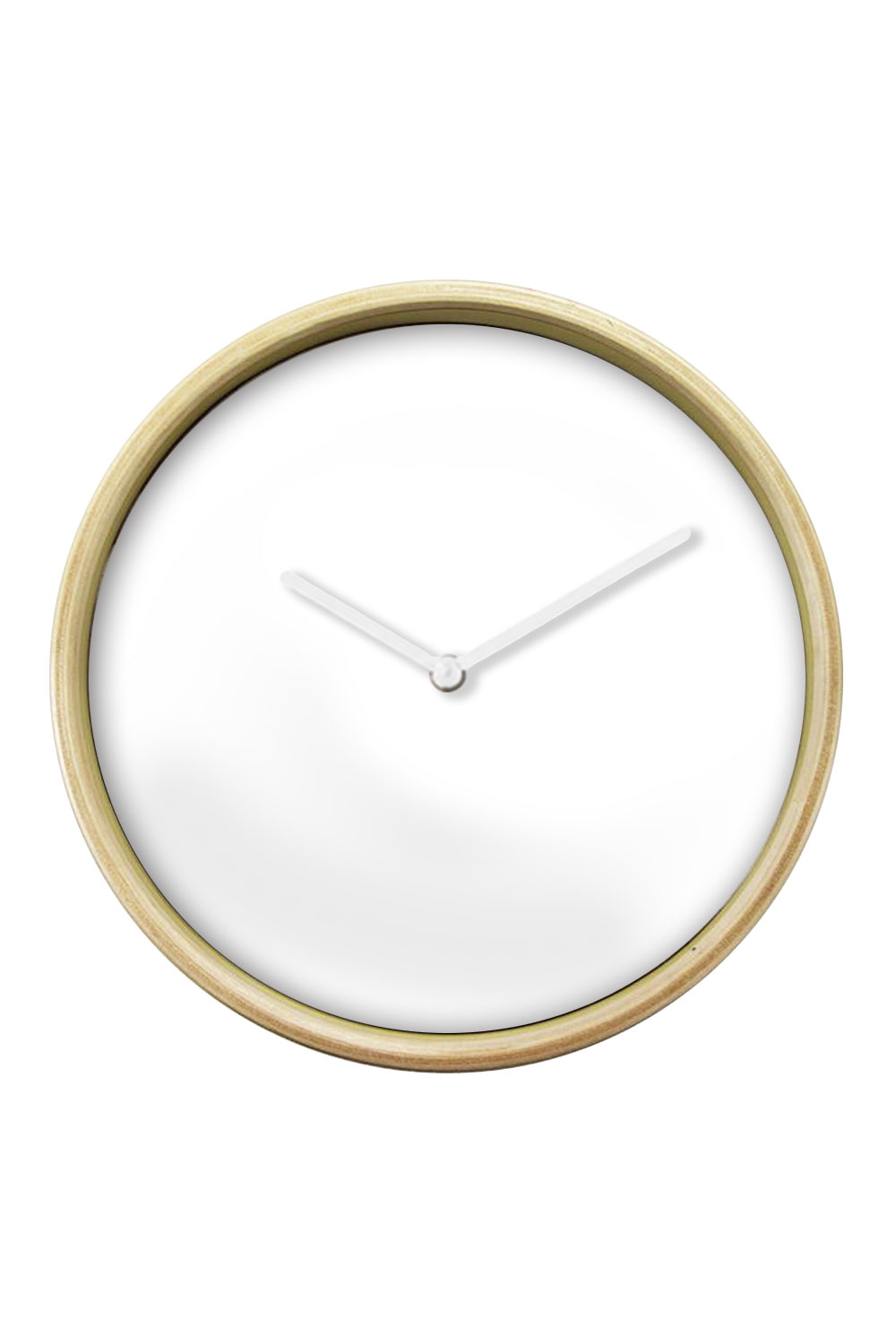 White Wall Clock, Red Hands — blank product