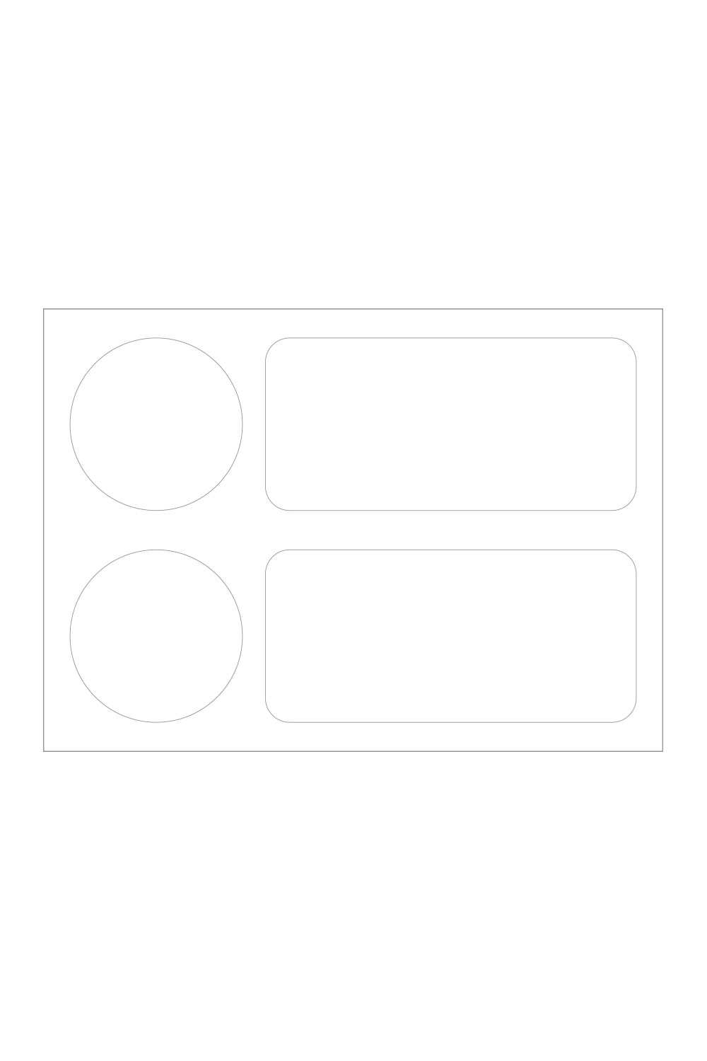 5x7 Matte Sticker Sheet — blank product