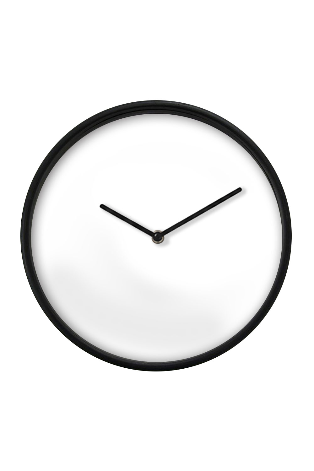 Black Wall Clock, Black Hands — blank product