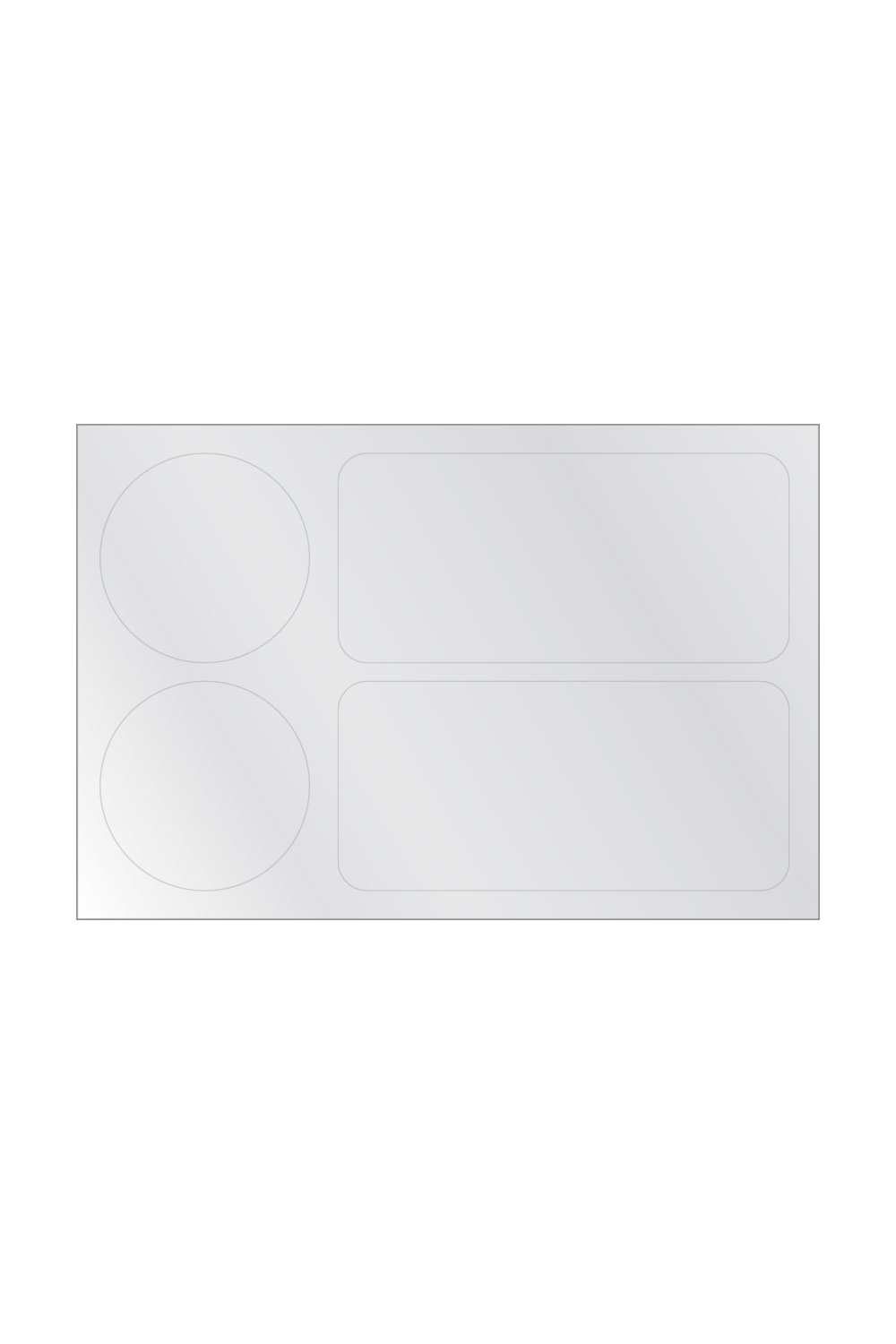4x6 Transparent Sticker Sheet — blank product