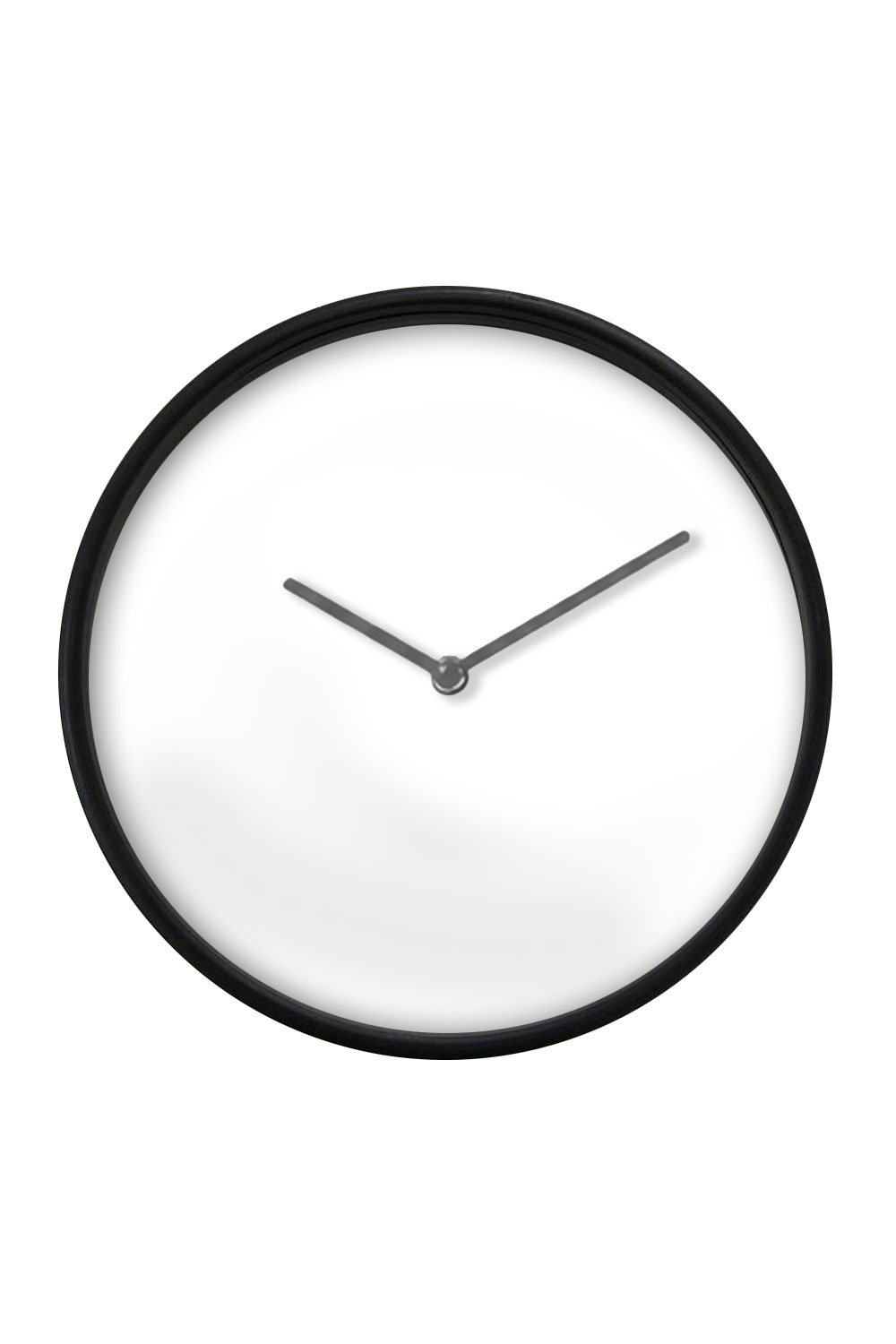 Black Wall Clock, Grey Hands — blank product