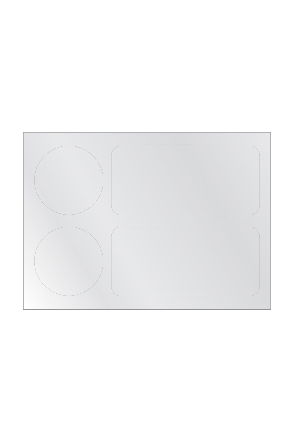 5x7 Transparent Sticker Sheet — blank product
