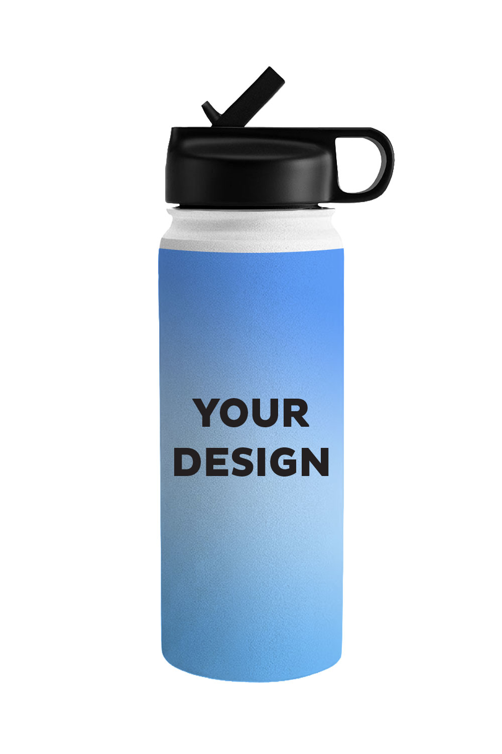 18oz Water Bottle - Straw Lid