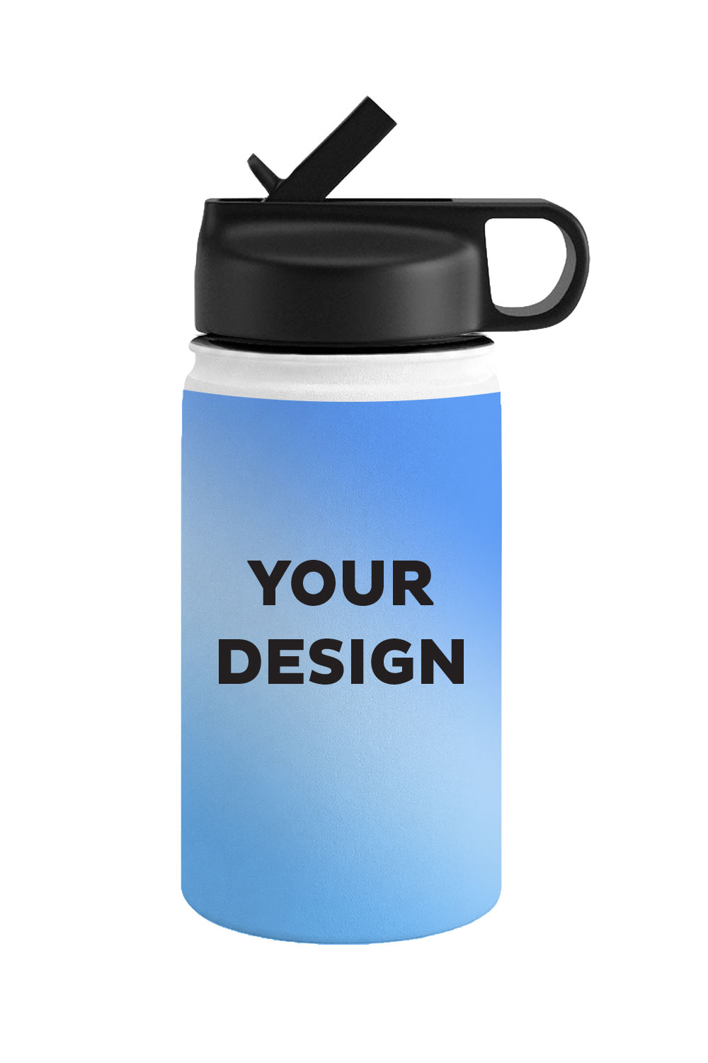 12oz Water Bottle - Straw Lid