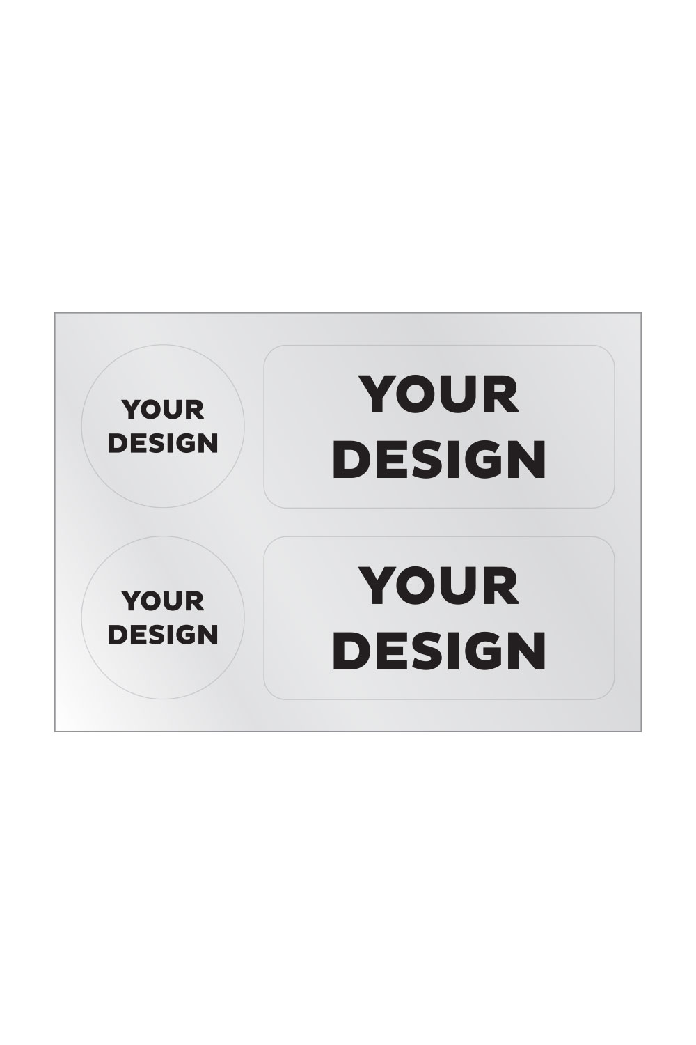 5x7 Transparent Sticker Sheet